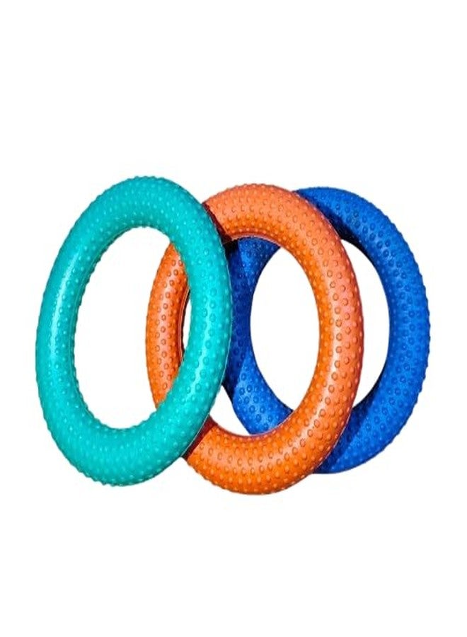 AARMAX Rubber Dotted Tennikoit Ring 6 Inches Diameter Orange Color, Kids Playing, Tennis Ring, Rubber Frisbee Ring (Pack of 1) (Pack of 3) - Image 2